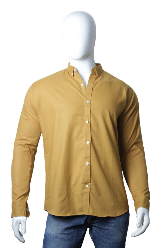 Mustard Oxford Semi Formal Shirt (Premium Cotton)