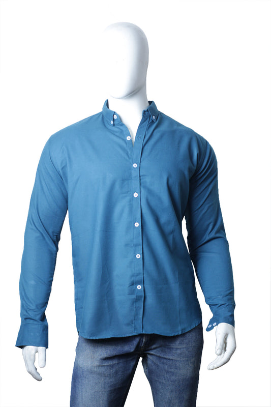 Teal Oxford Semi Formal Shirt (Premium Cotton)